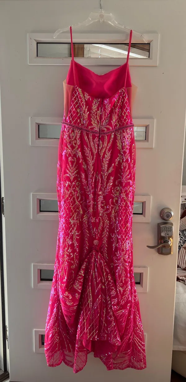 Dress Gallery Pink Sparkly Prom Dress - Image 4