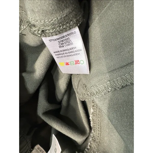 RD Style Women's Small Green Jogger Pants Zipper Waist Activewear EUC - Image 7
