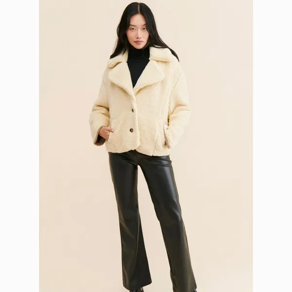 Free People Joplin Cozy Jacket in White size M - Image 8