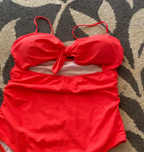 Tempt Me Sexy Cutout Swimsuit for Women High Cut Monokini Tie Knot Front Bathing Suit - Image 7