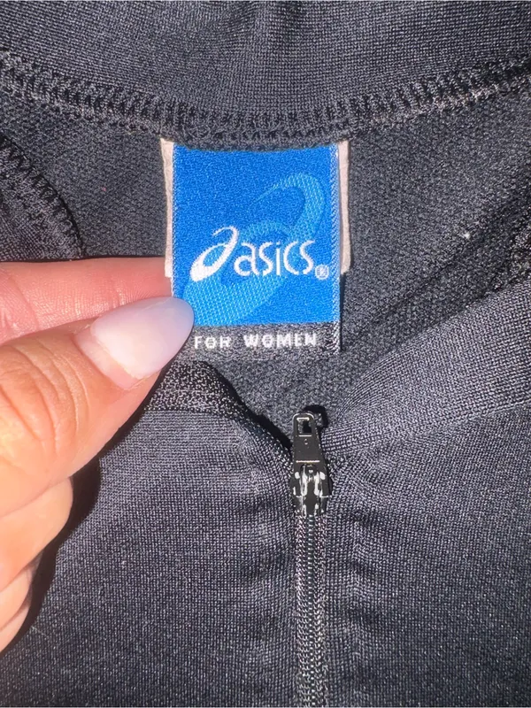 Asics Women's Black Half-Zip Performance Top - Image 2