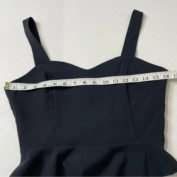 Alythea Black Lace‎ Up Peplum Crop Top size medium - Image 7