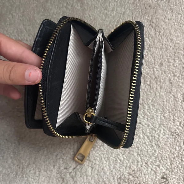 Margot Leather Wallet Black - Image 3
