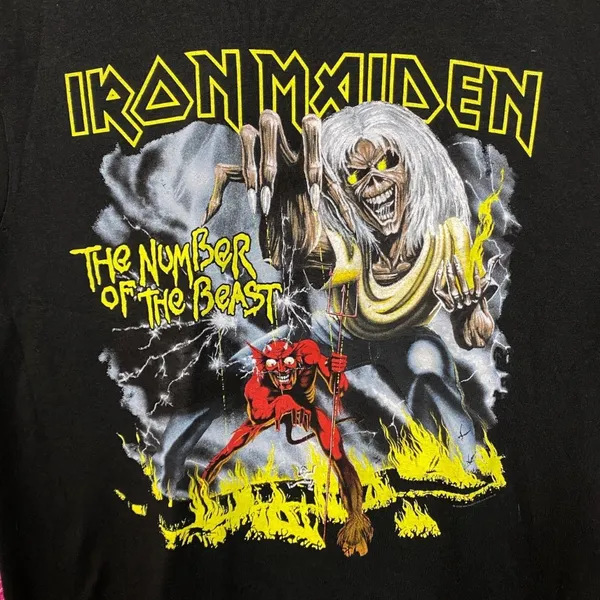 Iron Maiden Number of The Beast Rock Tshirt size Medium - Image 2