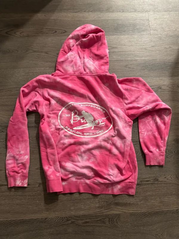 Bunger Tie Dye Hoodie Pink Size L - Image 2