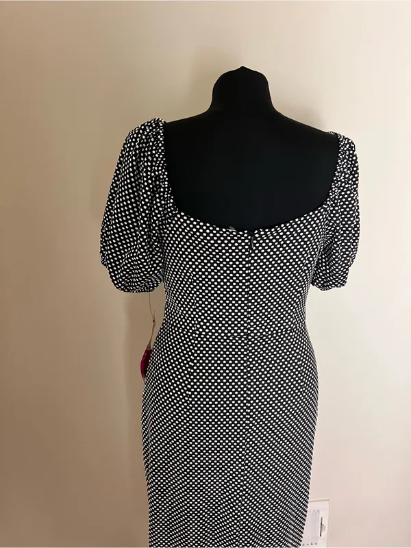 Betsey Johnson Black and White Polka Dot Dress NWT - Image 3