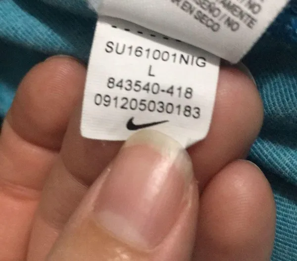 Nike Blue Crop Leggings Size Large - Image 4