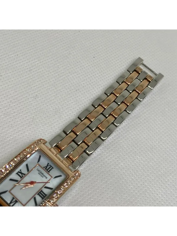 Liz Claiborne women watch two tone 22mm quartz Roman numeral 7” running - Image 4