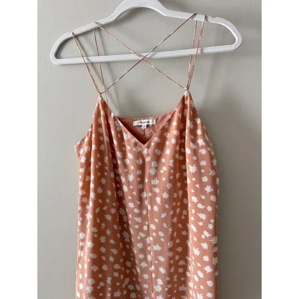 Madewell Silk Cami Slip Dress‎ in Star Shower Size 8 Spaghetti Strap - Image 5