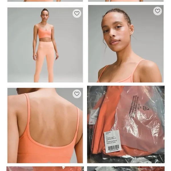 Lululemon Athletica Peach Sports Bra - Image 6