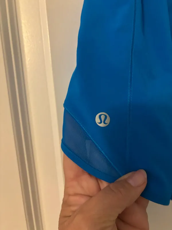 Lululemon Athletica Poolside Blue Athletic Shorts, Sz 4 - Image 3
