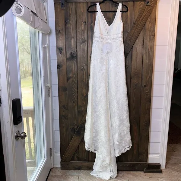 Forever Yours International Beaded Lace Wedding‎ Gown - Image 2