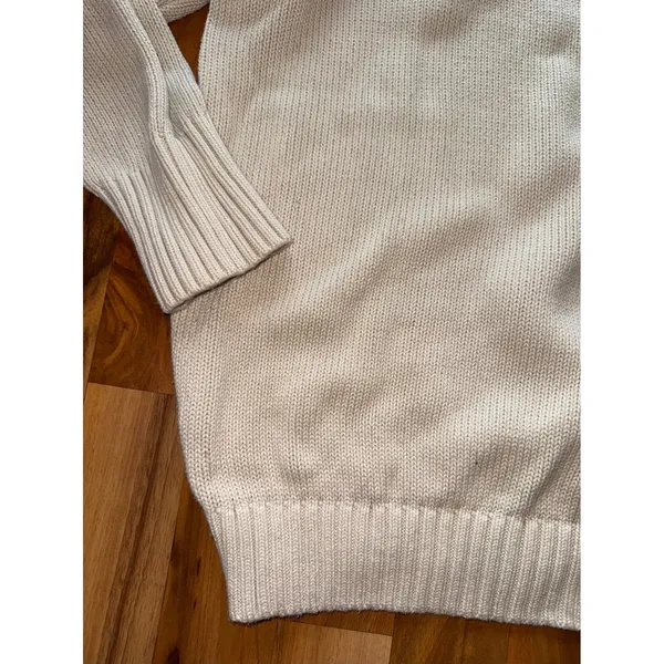 Brandy Melville Sweater Womens One Size Creak 100% Cotton Knit Crewneck classic‎ - Image 2