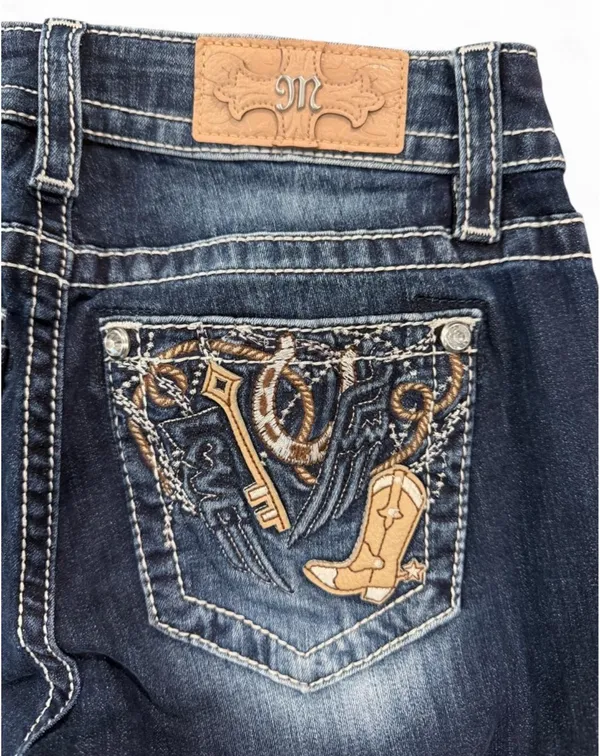 Miss Me Bootcut Jeans Embellished 26 - Image 3