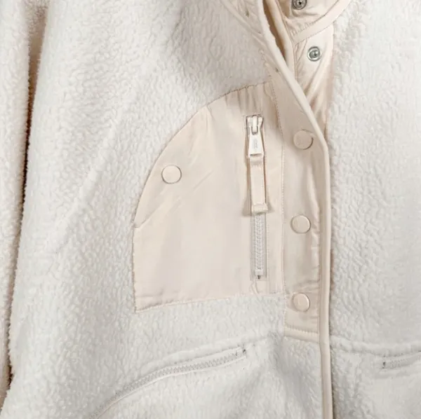 Free People x Hatch Hit the Slopes Jacket in Cream, Size Small, MSRP $178 - Image 3