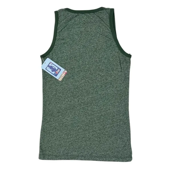 Majestic Women's NBA Milwaukee Bucks Green Throwback‎ 1971 Champions Tank Top XS - Image 2