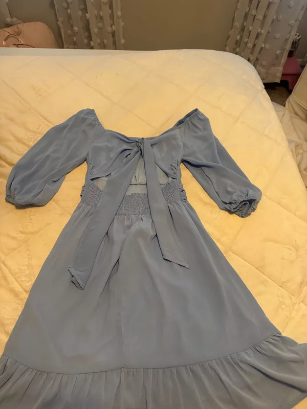 Small dokotoo blue dress , never worn still has tags - Image 2
