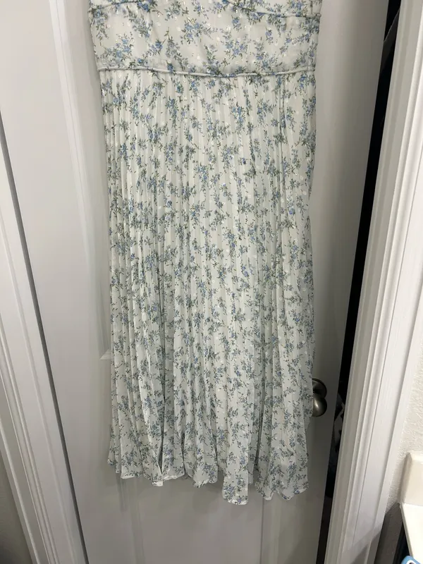 Lulus White Floral Dress - Image 4