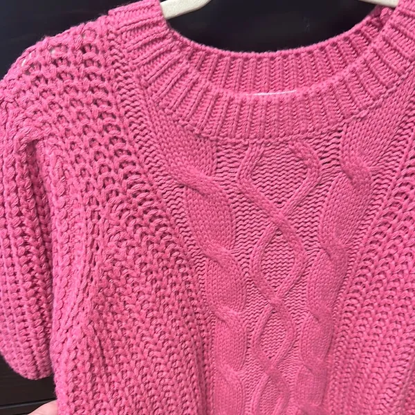 Pink vestique sweater top - Image 5