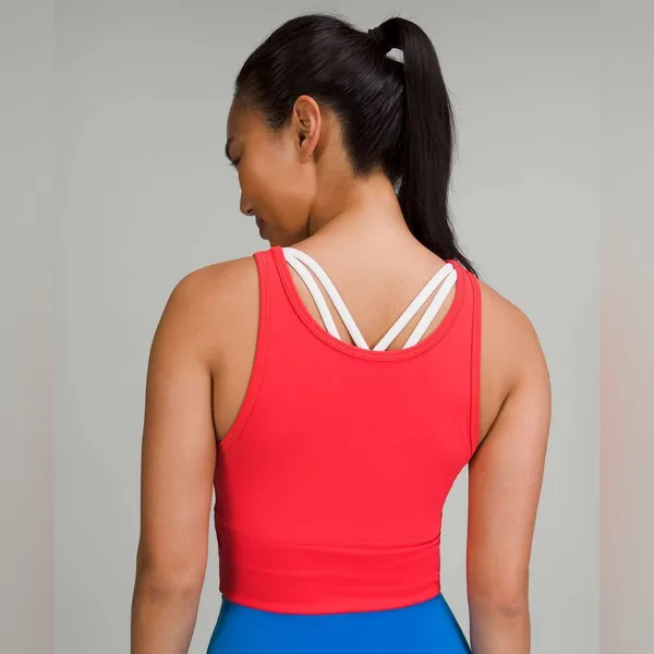 Lululemon Power Pivot Tank Top *Everlux - Carnation Red - 6 - Image 3