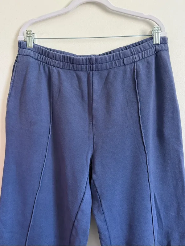 Aerie Blue Wide Leg Sweatpants Size Large Lounge Pants Spring Street Skater - Image 4
