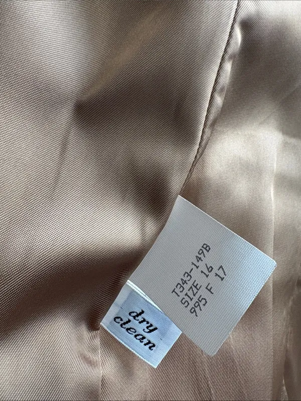 Pendleton VINTAGE Sz 16 Camel Wool Blazer Coat Jacket - Image 5