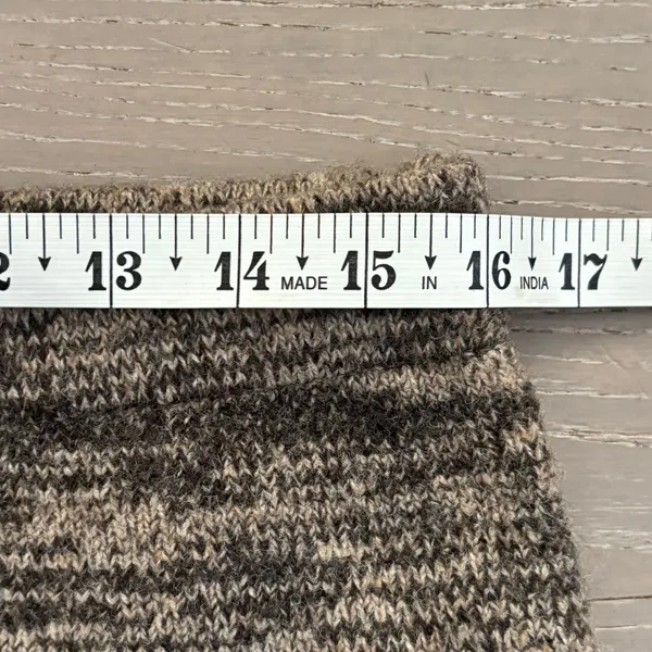 NWT PrettyLittleThing Tall Brown Knitted Mini‎ Skirt Sz 10T Wool Preppy - Image 2