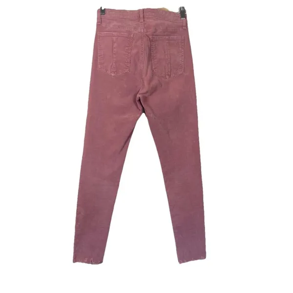 Rag & Bone Nina High-Rise Ankle Skinny Corduroy Button‎ Fly Jeans Size 27 Mauve - Image 11