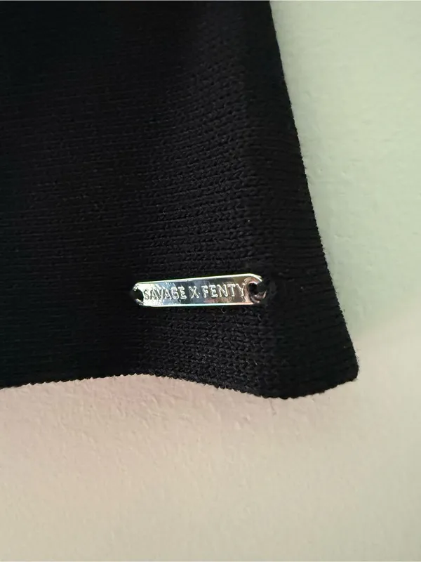 NWT Savage X Fenty Black A Line Mini Skirt Size S - Image 4