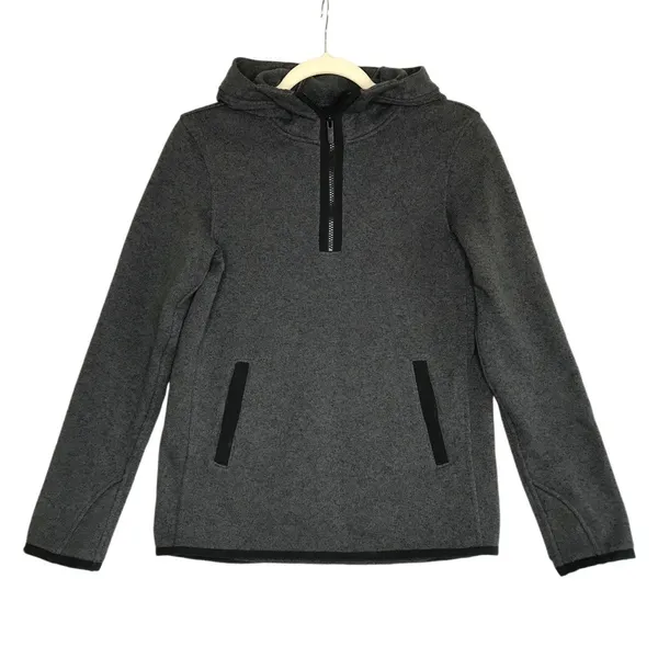 LULULEMON It’s Fleecing Cold Hooded Sweater-Pullover Sz 4 Gray Cozy Athletic EUC - Image 3