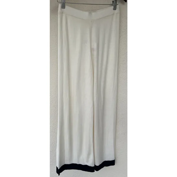 ZIMMERMANN Two-Tone Merino Wool Wide-Leg Pants AU 2 US 8 Luxury Resort - Image 5