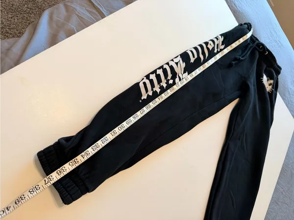 Dolls Kill x Hello Kitty and friends goth sweatpants, black, highwaisted, sz XS - Image 10