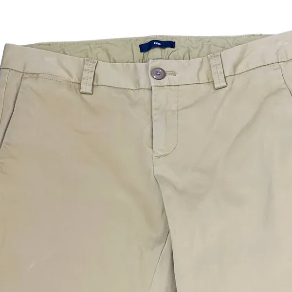 Gap Corduroy Pants Size 2 Regular Yellow‎ Thin Wale Womens Stretch Blend 30X31 - Image 2