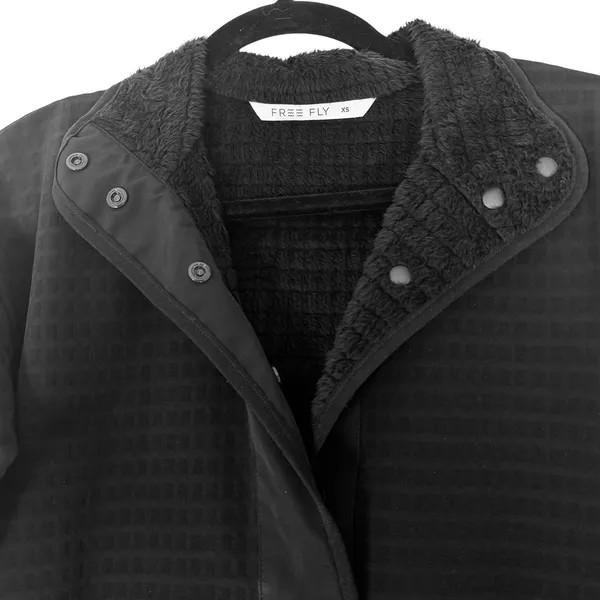 Free Fly Gridback‎ Fleece Snap Pullover Womens XS Black WGBFSP-300-XS New - Image 2