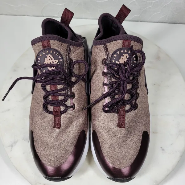 Nike Air Huarache Sneakers Women 8 Port Wine Ultra Running Shoes Activewear - Image 11