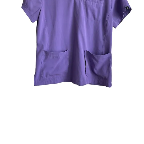 Beyond Scrubs Women Top‎ M Purple Medical Uniform Nurse Workwear Dental Casual - Image 6