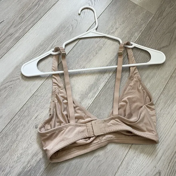 CUUP Plunge Bra micromodal wireless womens Beige (small F-G cup) comfy casual - Image 2