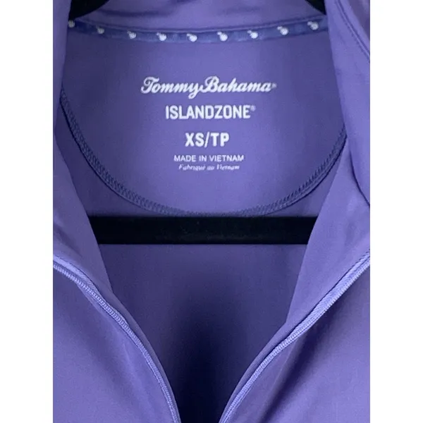 Tommy Bahama IslandZone Golf Tank Top Womens XS Purple 1/4 Zip Sleeveless - Image 7