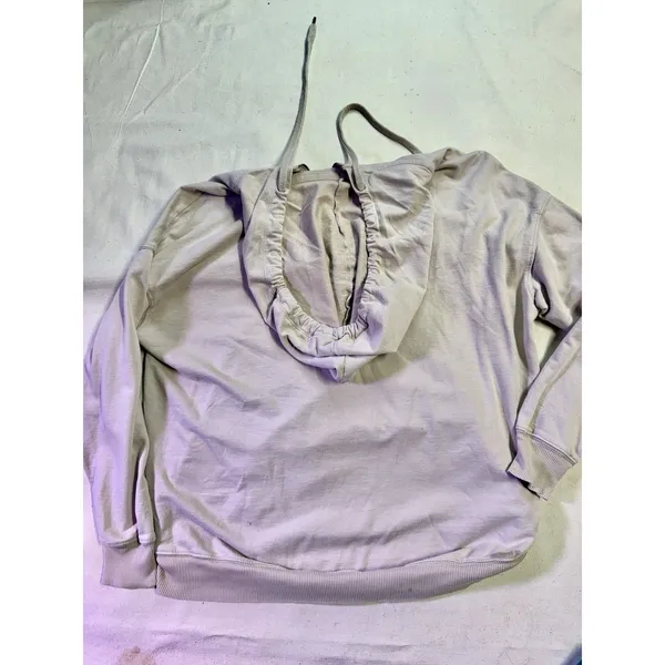 Aerie 1/4 Zip Hoodie Womens XS Oversized Pullover Hoodie Beige, 100% Cotton D49 - Image 5
