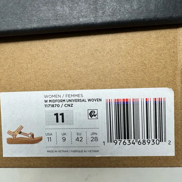 Teva Midform Universal Woven Platform Sandals Size 11 Multi - Image 3
