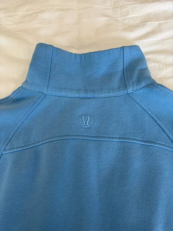 Blue Lululemon Scuba Quarter-Zip Cropped - Image 2