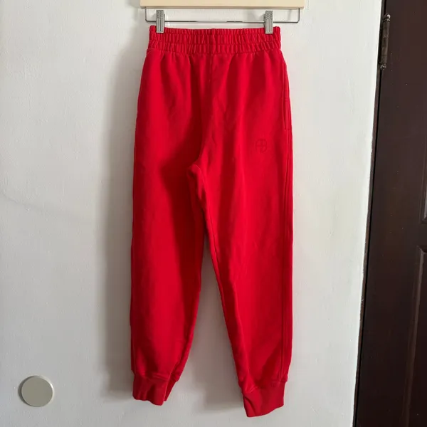 ANINE BING | Tyler Jogger in Red | Extra Small - Image 2