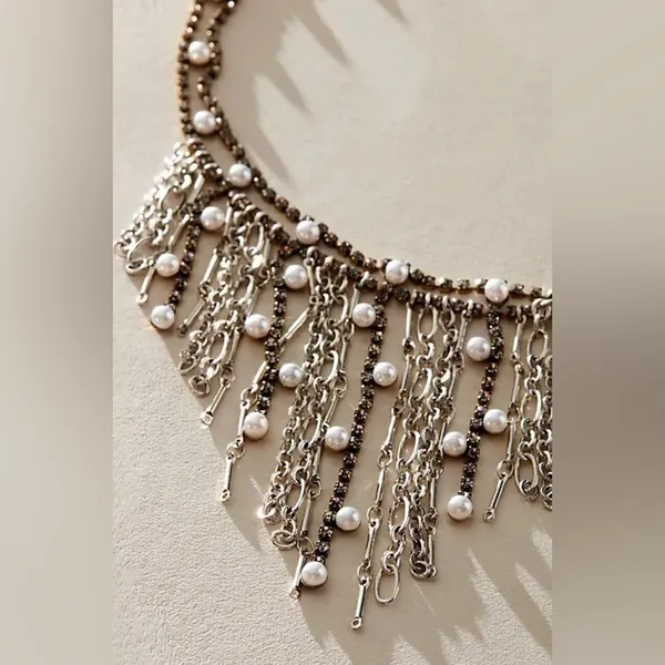 NWT FREE PEOPLE Nick's Necklace In Mixed Metals - Image 2