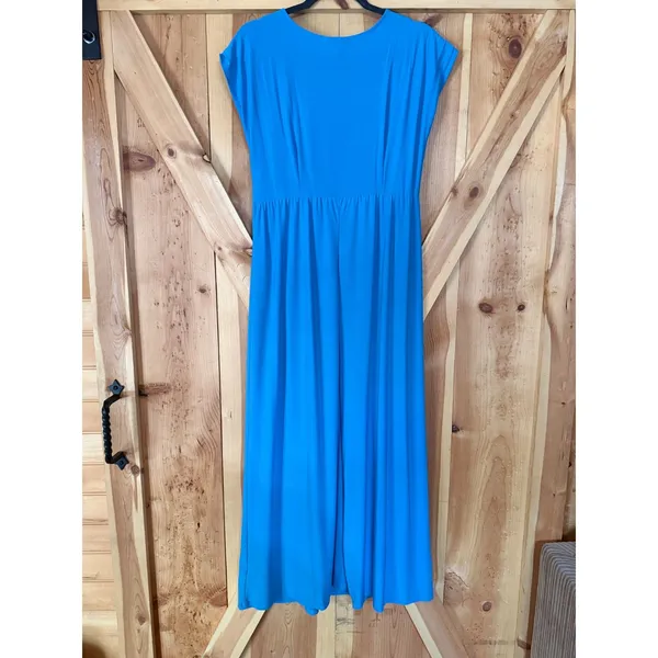 Olivia Matthews Womens Size 10 Blue Maxi Dress Rhinestone Homecoming Wedding - Image 2