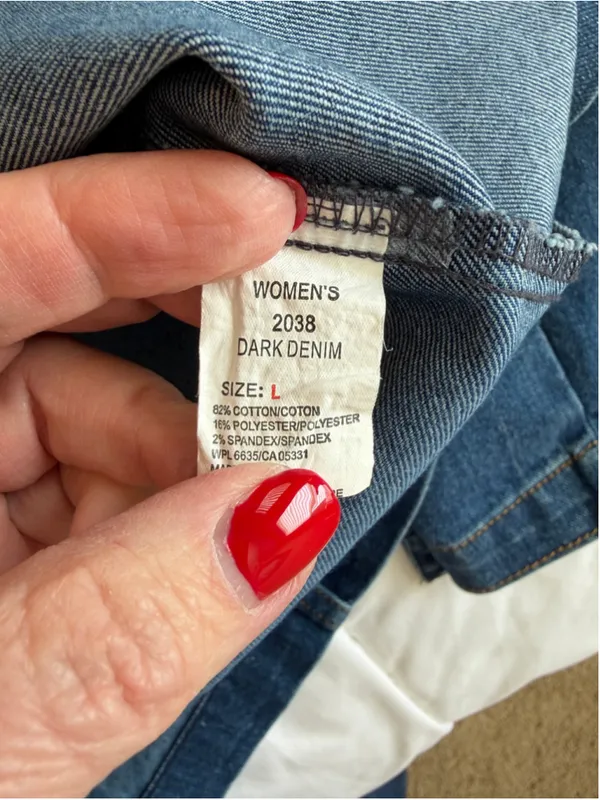 NWOT Woolrich Stretch Jean Jacket Women’s Large Americana Workwear Chic U9 - Image 5