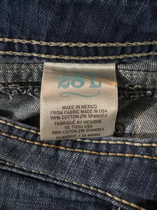 Ariat Mid Rise Embellished Boot Cut Jeans | Size: 28L - Image 6