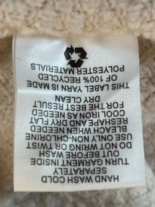 Olive & Oak Cream Cable Knit Half Zip Mock Neck Sweater Dress Small - Image 7