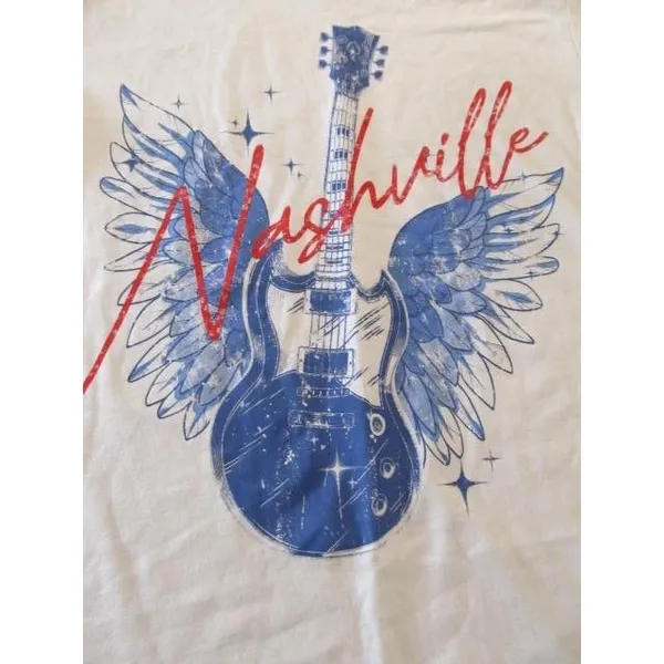 Rebellious One Juniors’ Nashville Graphic T‑Shirt Gray XS NWOT Country Music Tee - Image 4