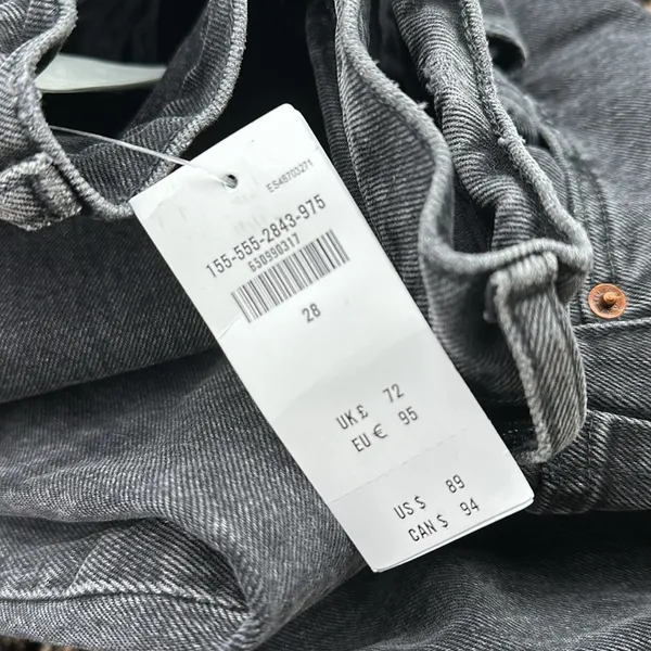 ABERCROMBIE & FITCH 70s vintage flare Curve Love High Rise Jean denim black 6/28 - Image 2