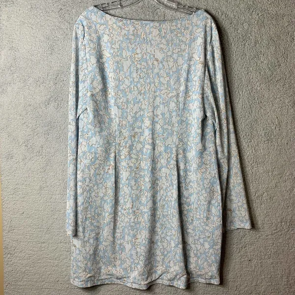 Gabrielle Union Fashion to Figure Dress 0 (XL/12) Blue Bell‎ Sleeve Oversized - Image 3